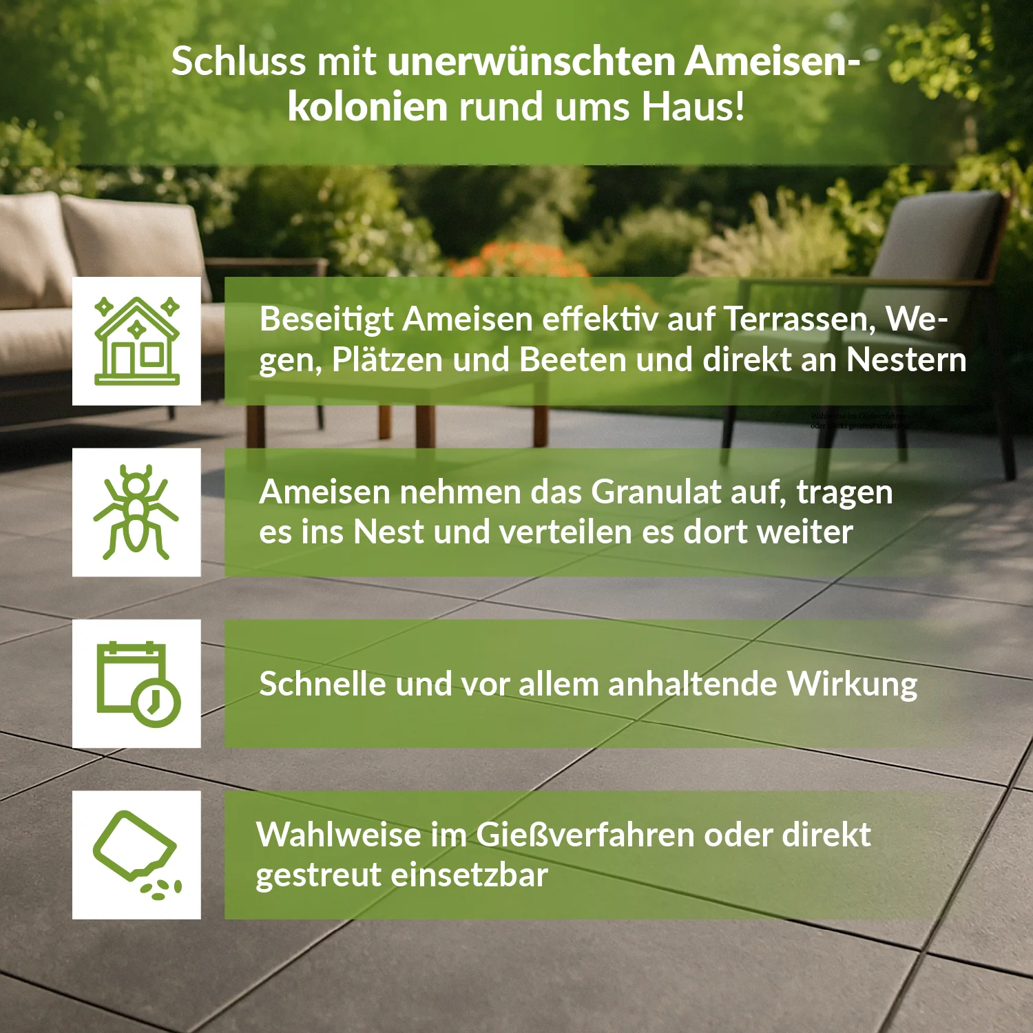 Ameisengift I Streu- & Gießmittel I Insektizid mit Langzeitwirkung - Image 2