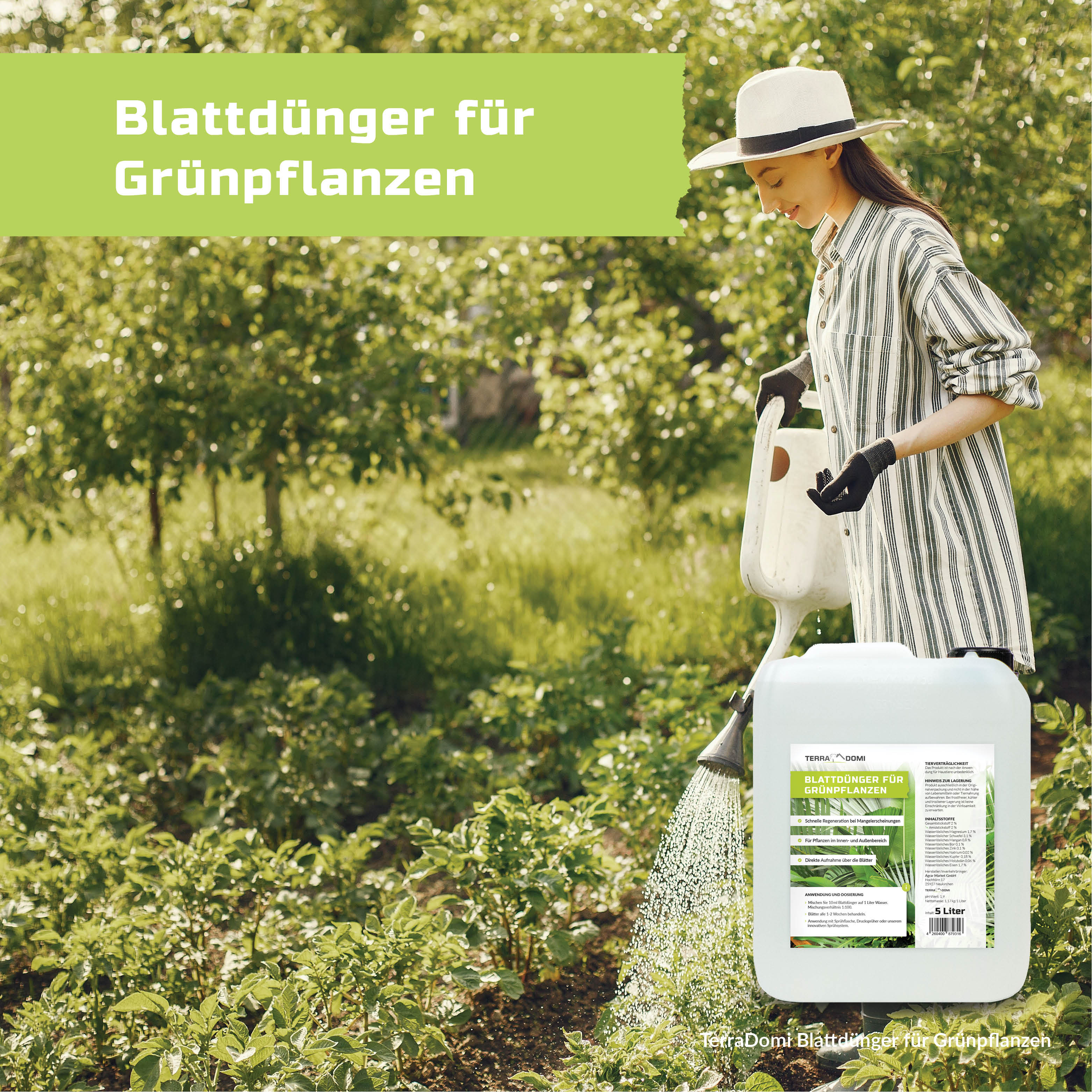 TerraDomi Blattdünger für Grünpflanzen | Für Palmen, Kakteen und andere Pflanzen - Image 8