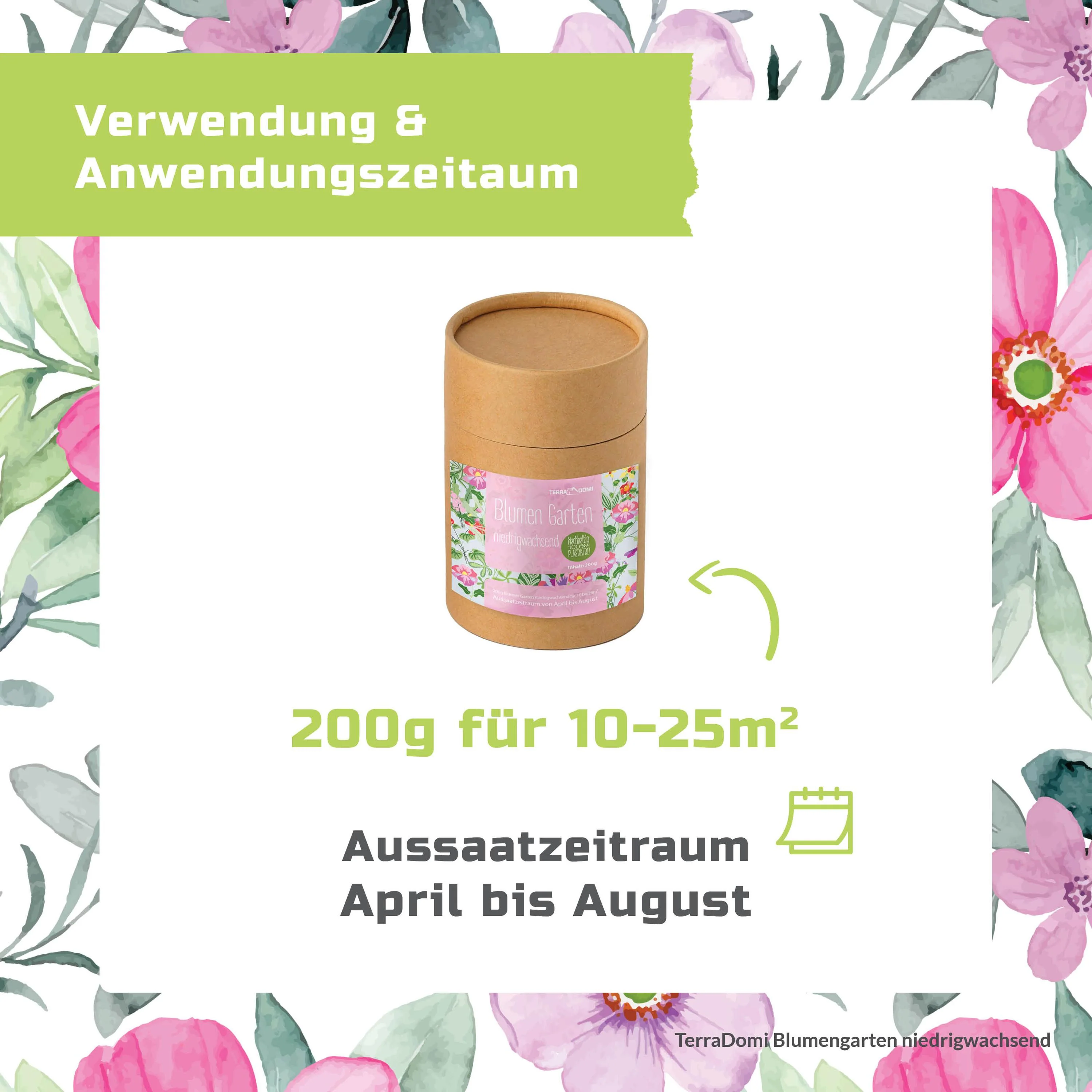 Blumen-Garten 200g niedrigwachsende Blumenmischung - Image 3