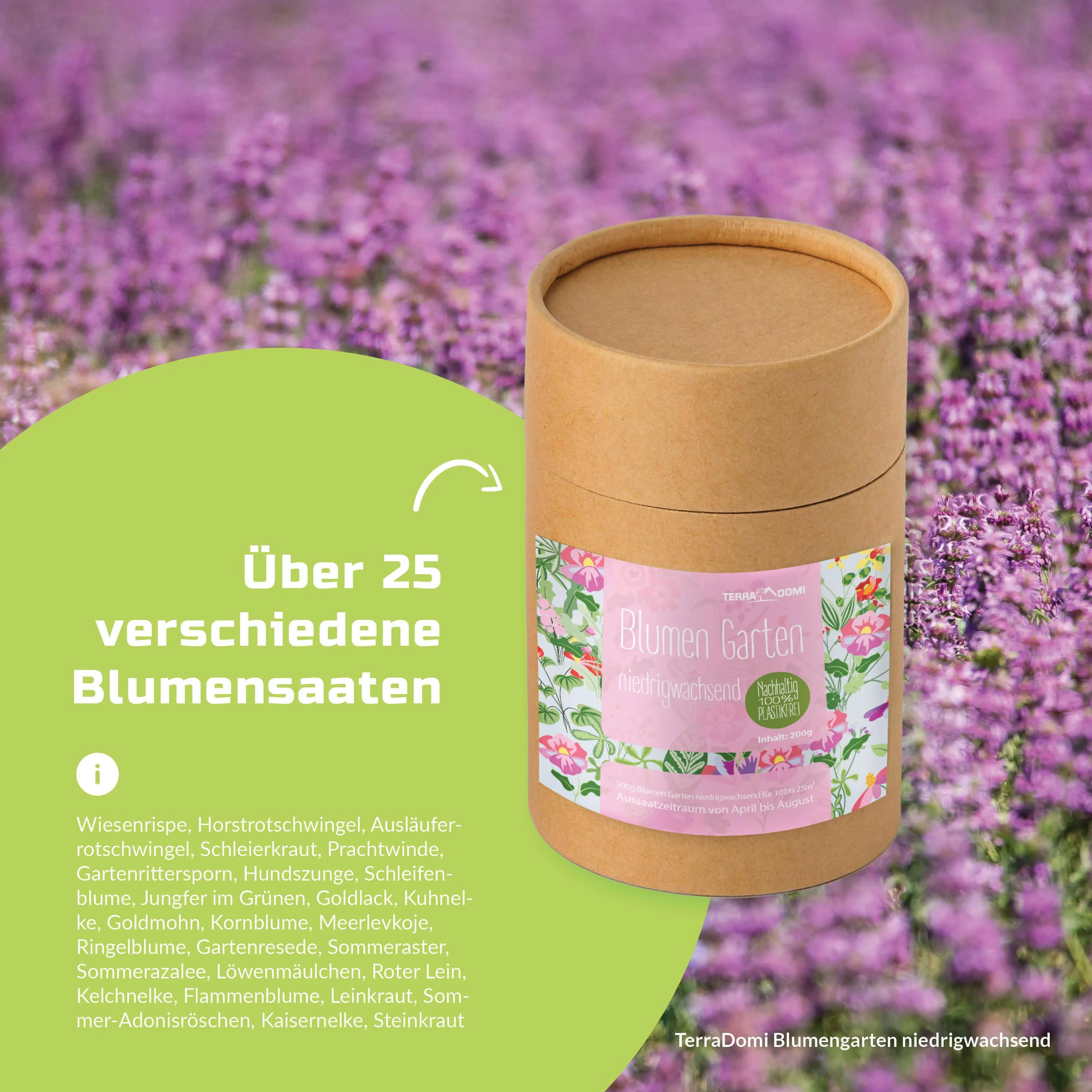 Blumen-Garten 200g niedrigwachsende Blumenmischung - Image 5