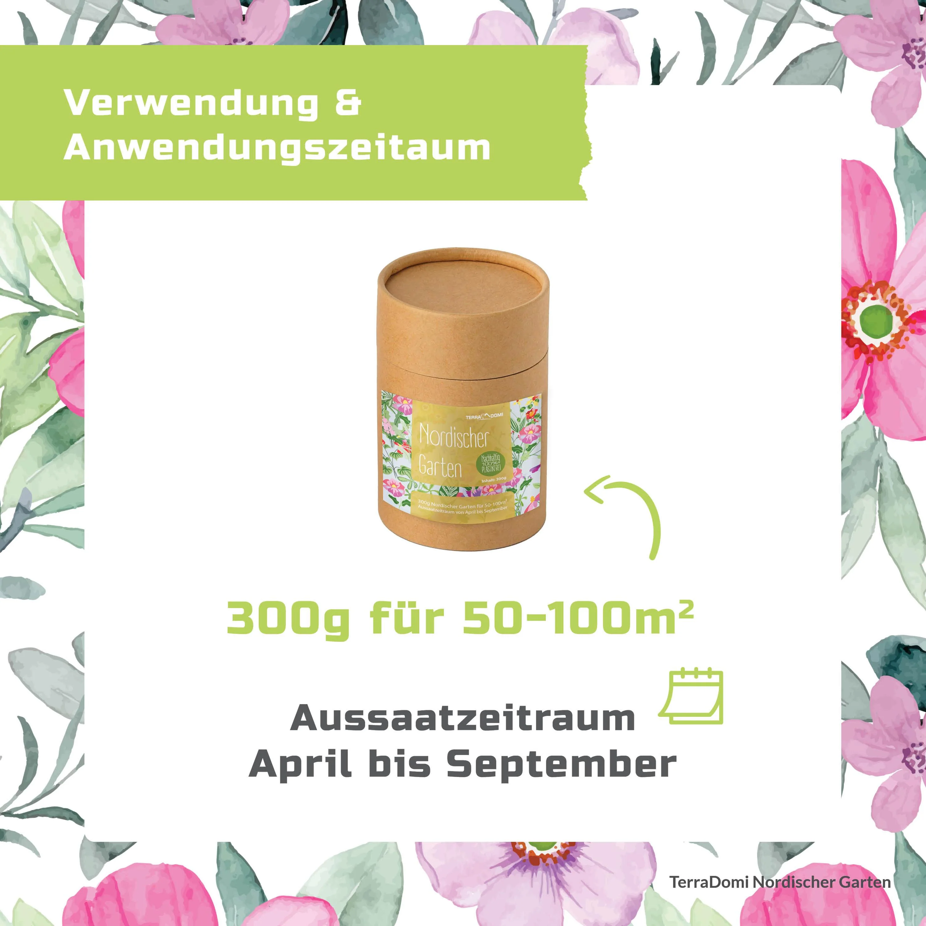 TerraDomi 300g nordischer Garten winterharte Blumenmischung - Image 3