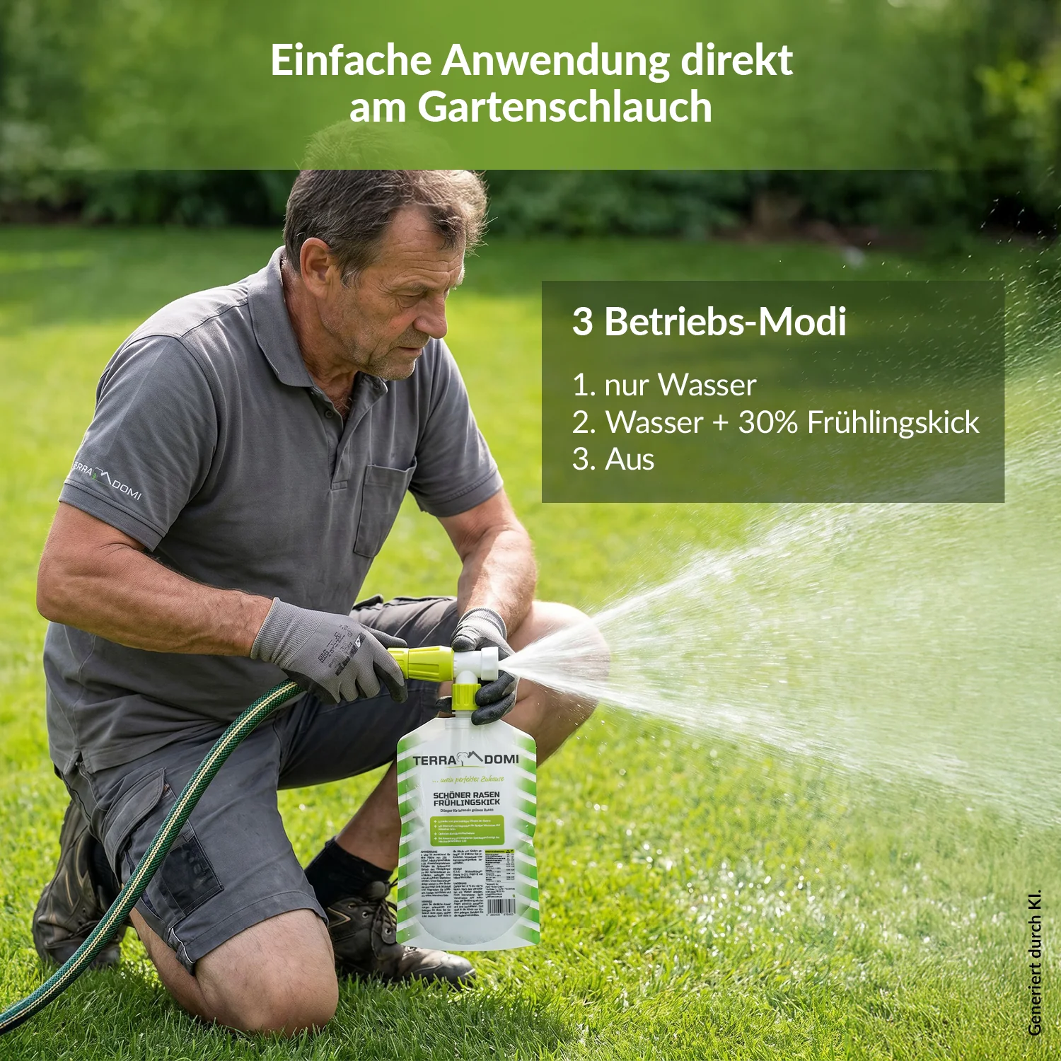 TerraDomi Frühlingskick Rasendünger Flüssig 1 L für 250-300m² - Image 3