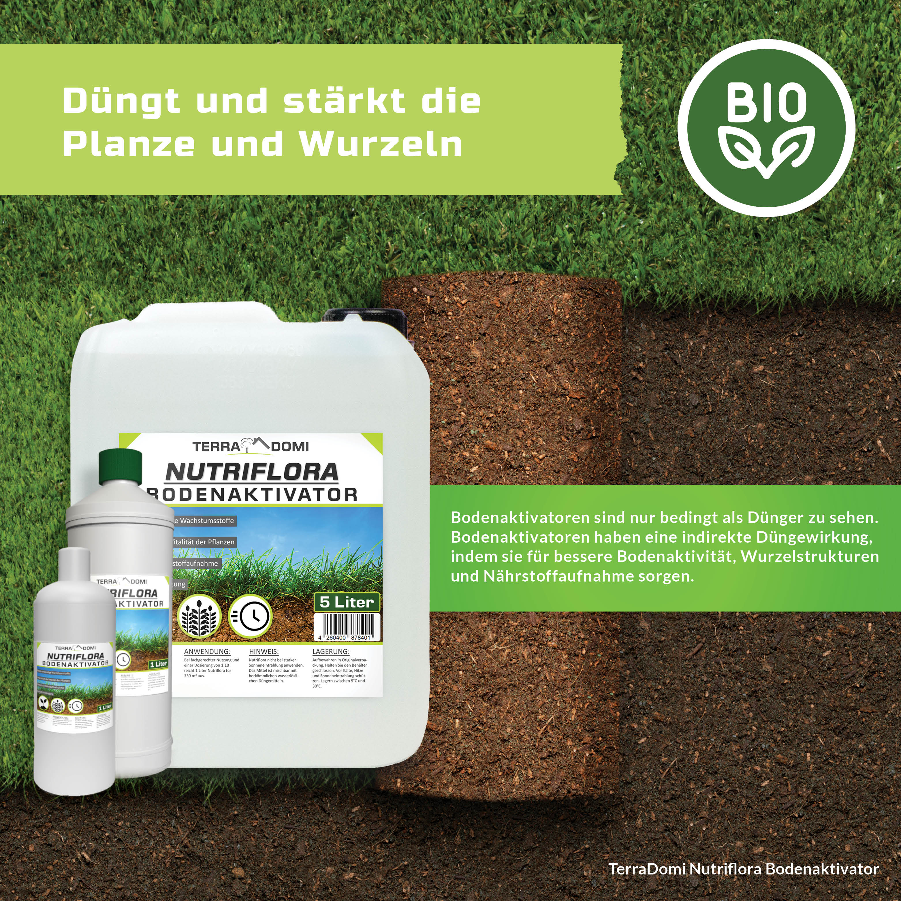 Nutriflora Bodenaktivator, Flüssigdünger für 20% mehr Wachstum und Ertrag - Image 4
