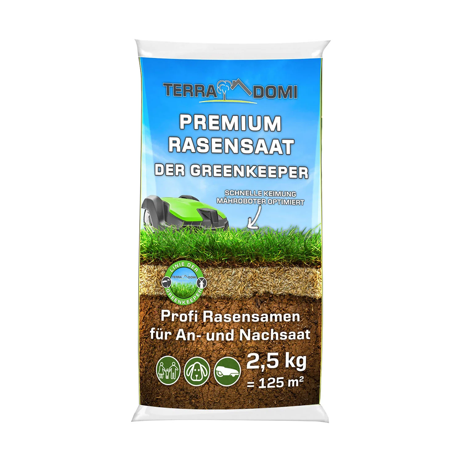 Premium Rasensamen für An- & Nachsaat I strapazierfähige und robuste Rasensaat der Greenkeeper - Image 6