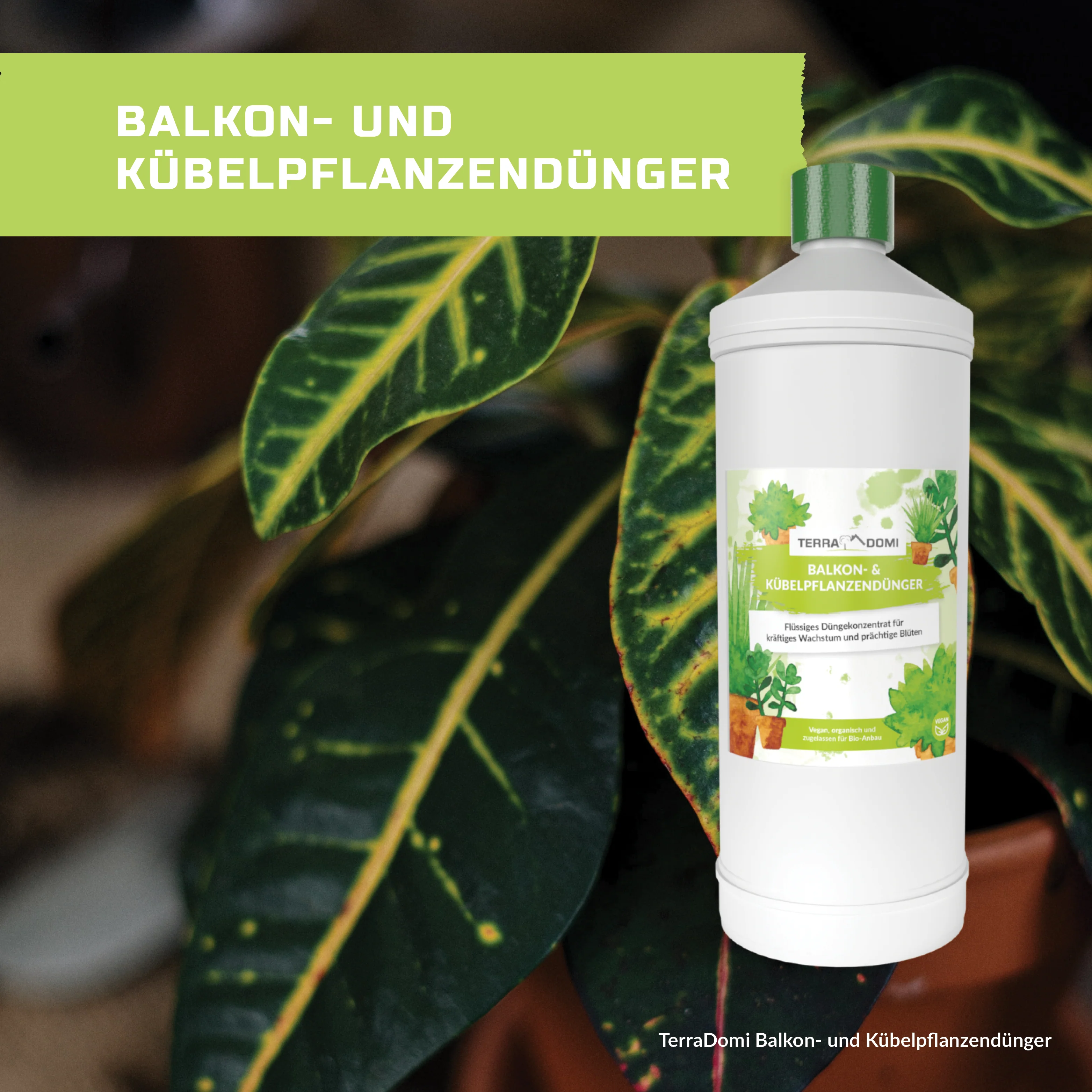 TerraDomi Balkon- und Kübelpflanzendünger 1 Liter Flüssigdünger Konzentrat - Image 7