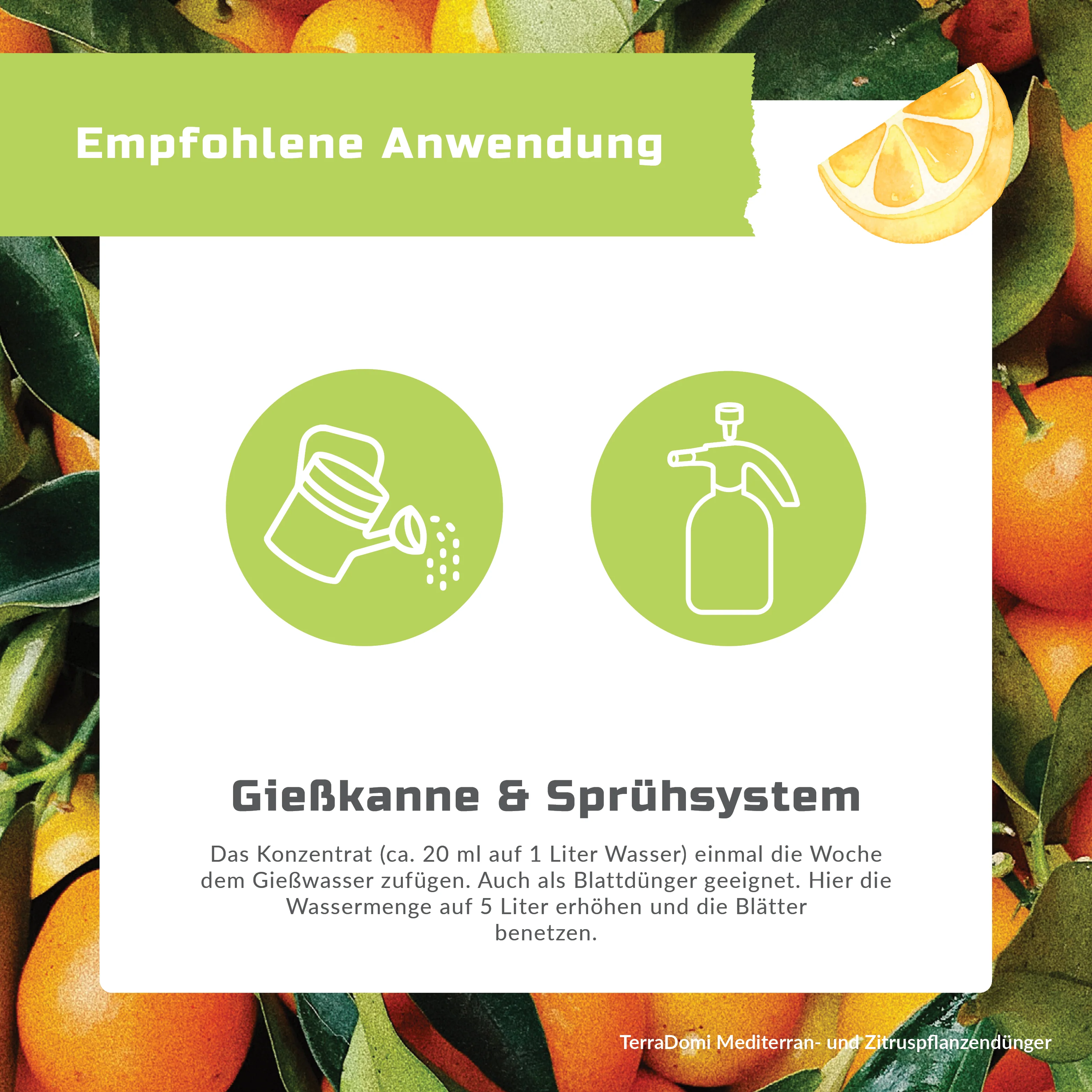 TerraDomi Mediterran- & Zitruspflanzendünger 1 Liter Flüssigdünger Konzentrat - Image 5