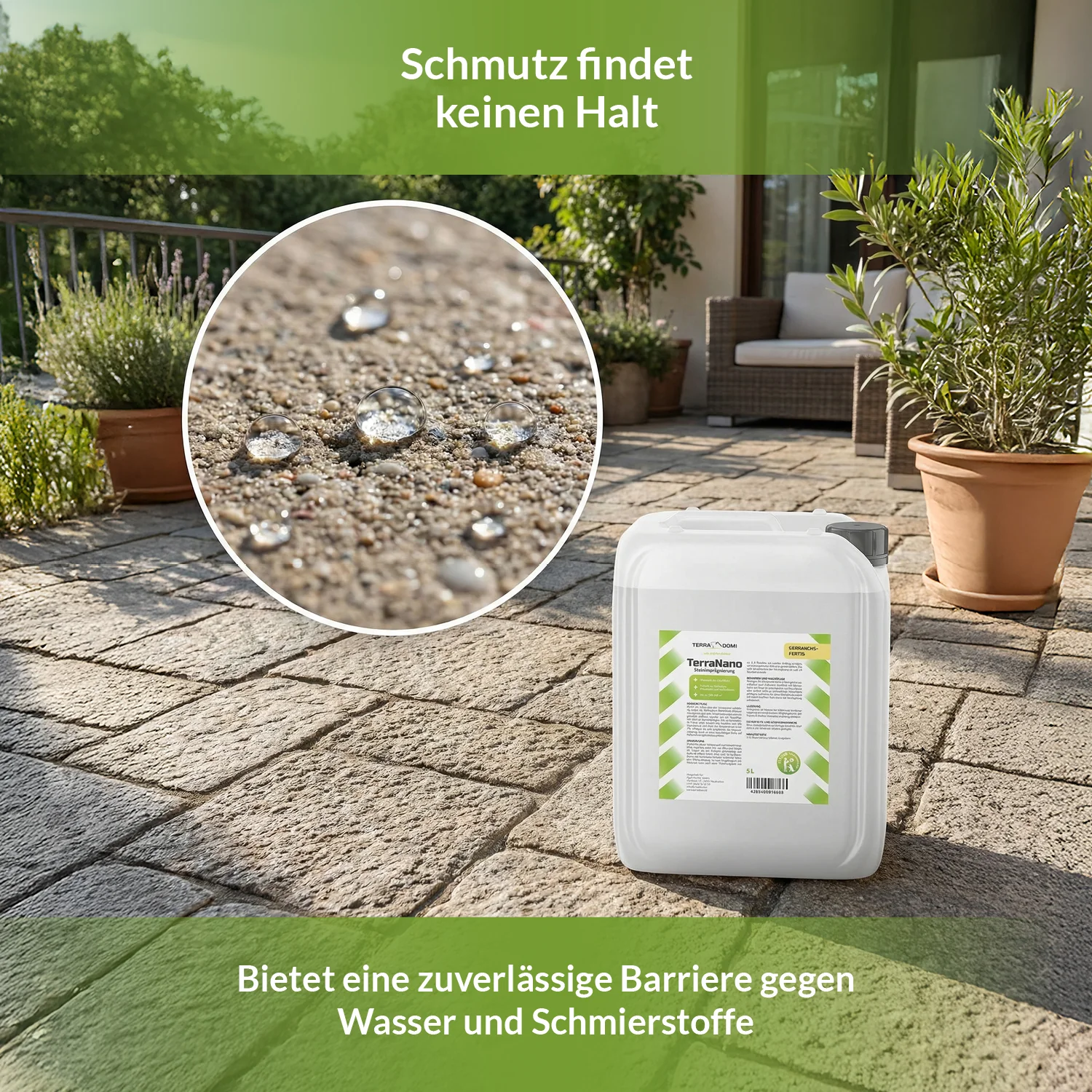 TerraNano Steinimprägnierung für Terrasse & Pflastersteine - Image 5