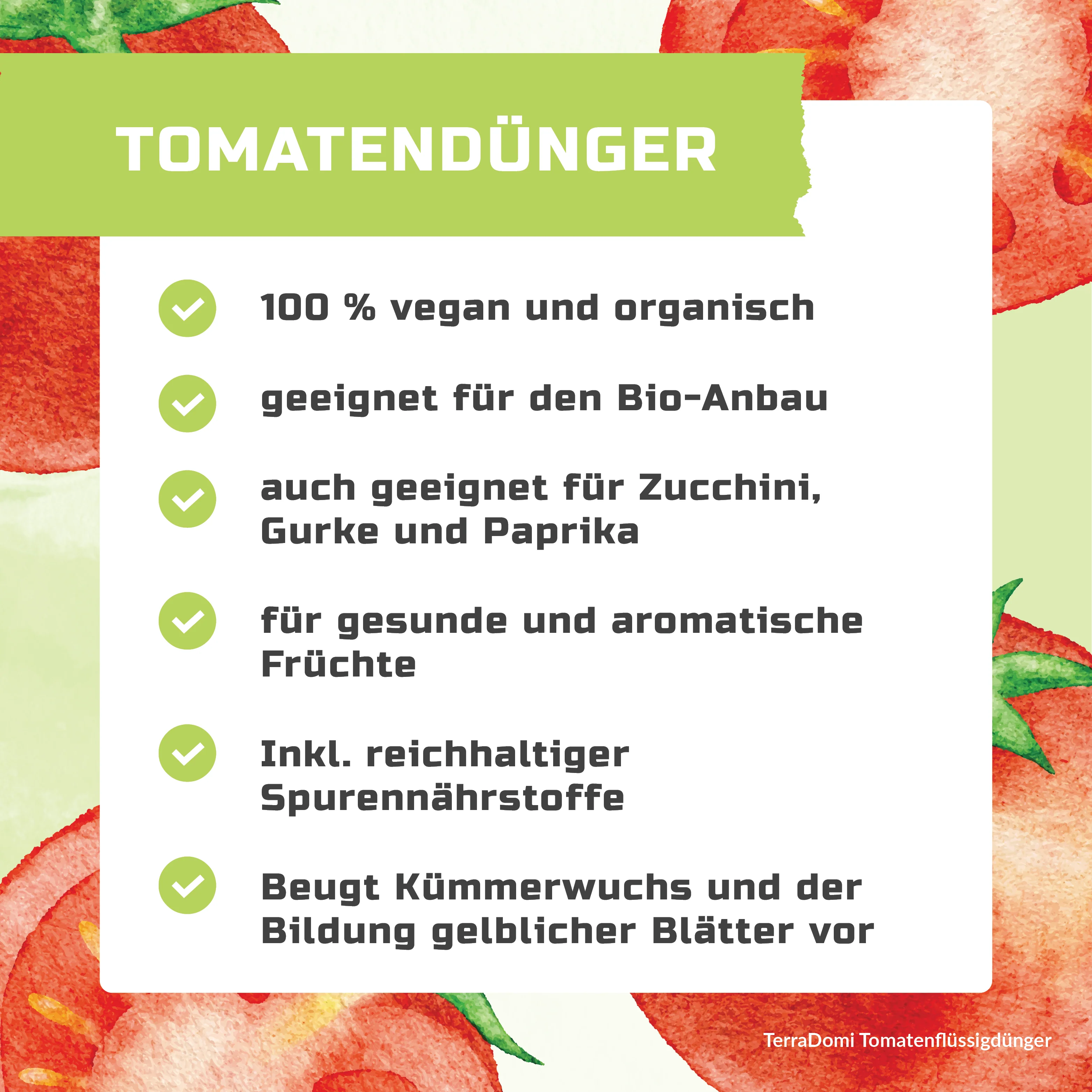 TerraDomi Tomatendünger 1 Liter Flüssigdünger Konzentrat - Image 3